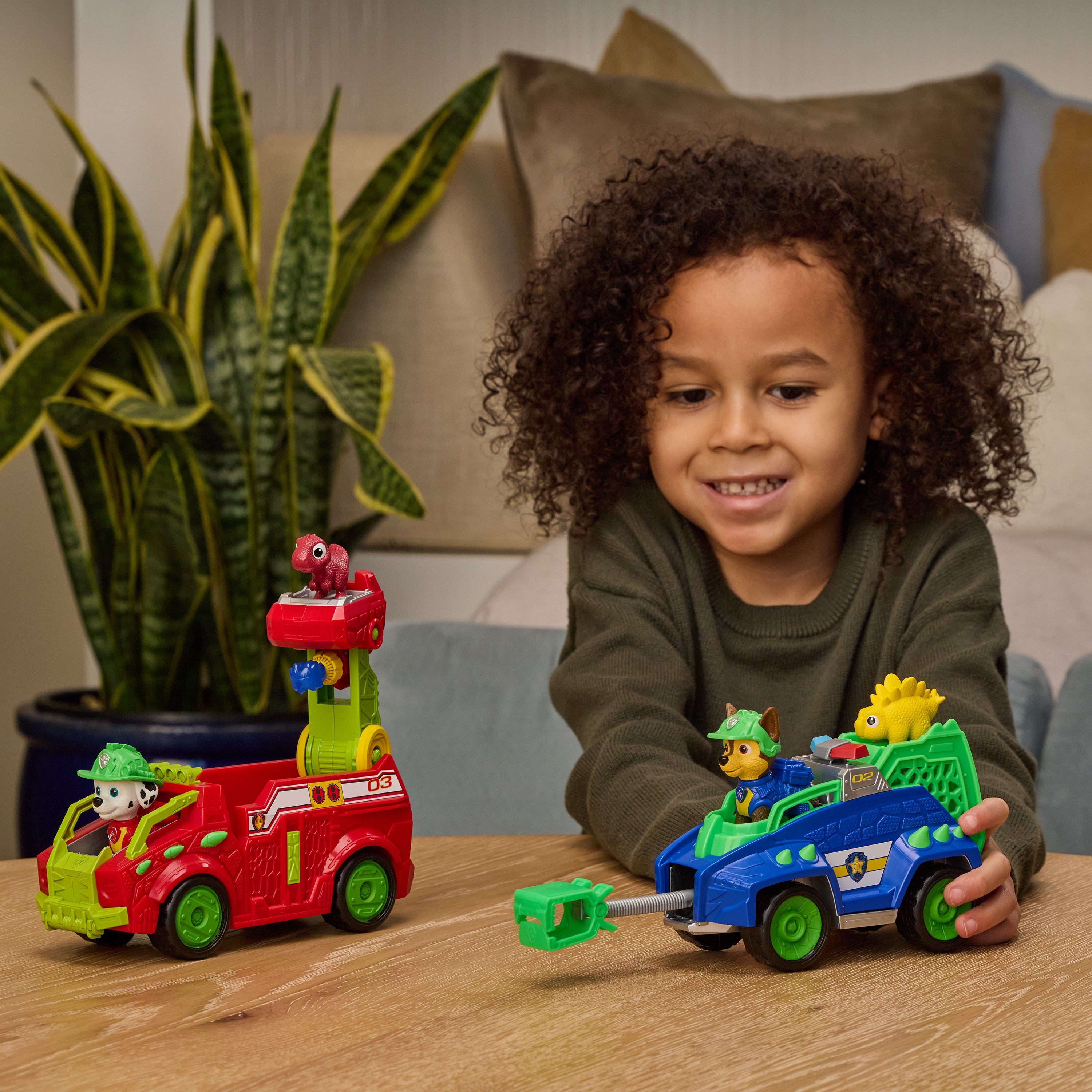 Paw Patrol Movie 3 Dinosaur-kjøretøy 2-pack