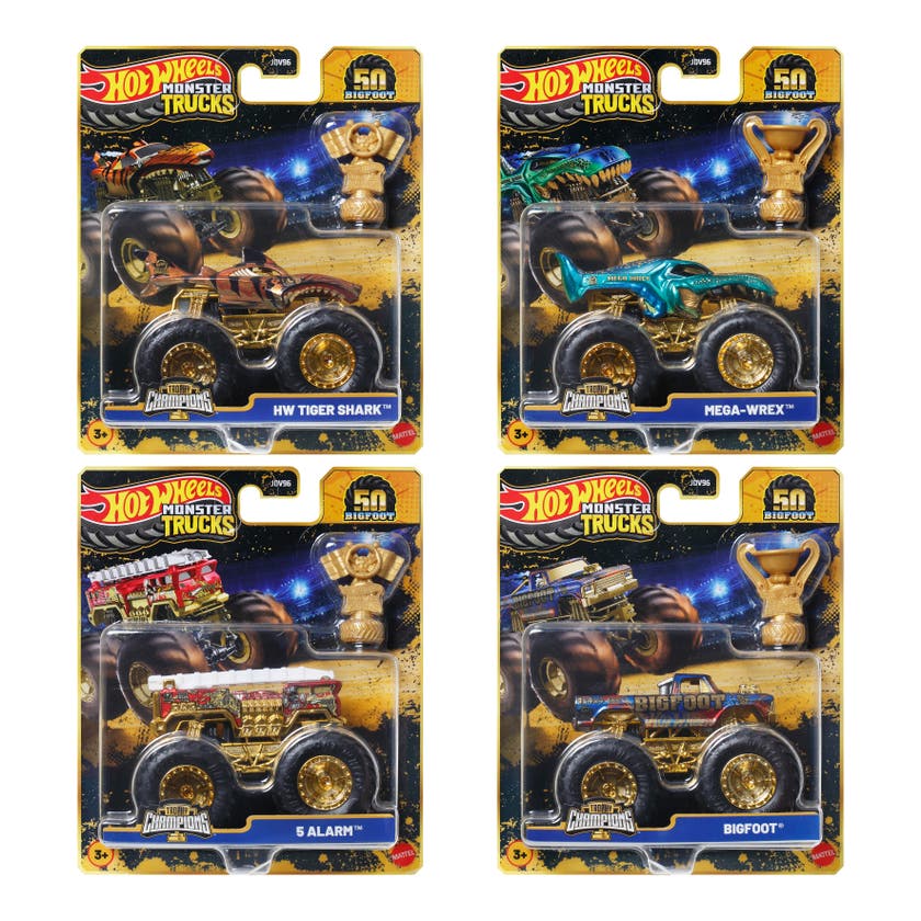 Monster Trucks Bigfoot Trophy Champions 1:64