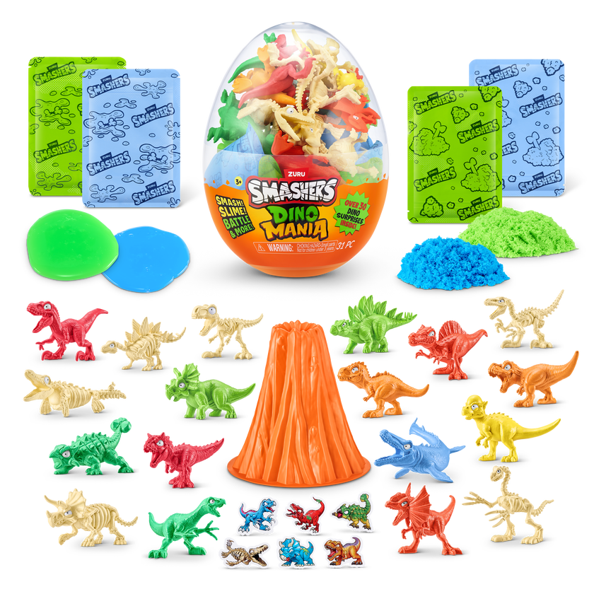 Smashers Dino Mania Stort egg