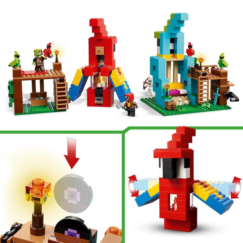 LEGO Minecraft 21282, Papegøyhusene