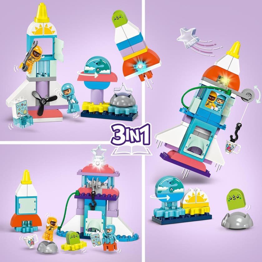 LEGO DUPLO Town 10422, 3i1 Eventyr med romferge