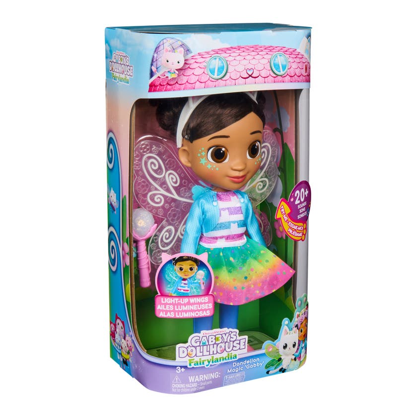 Gabby's Dollhouse Dandelion Magic Gabby-dukke med lysende vinger