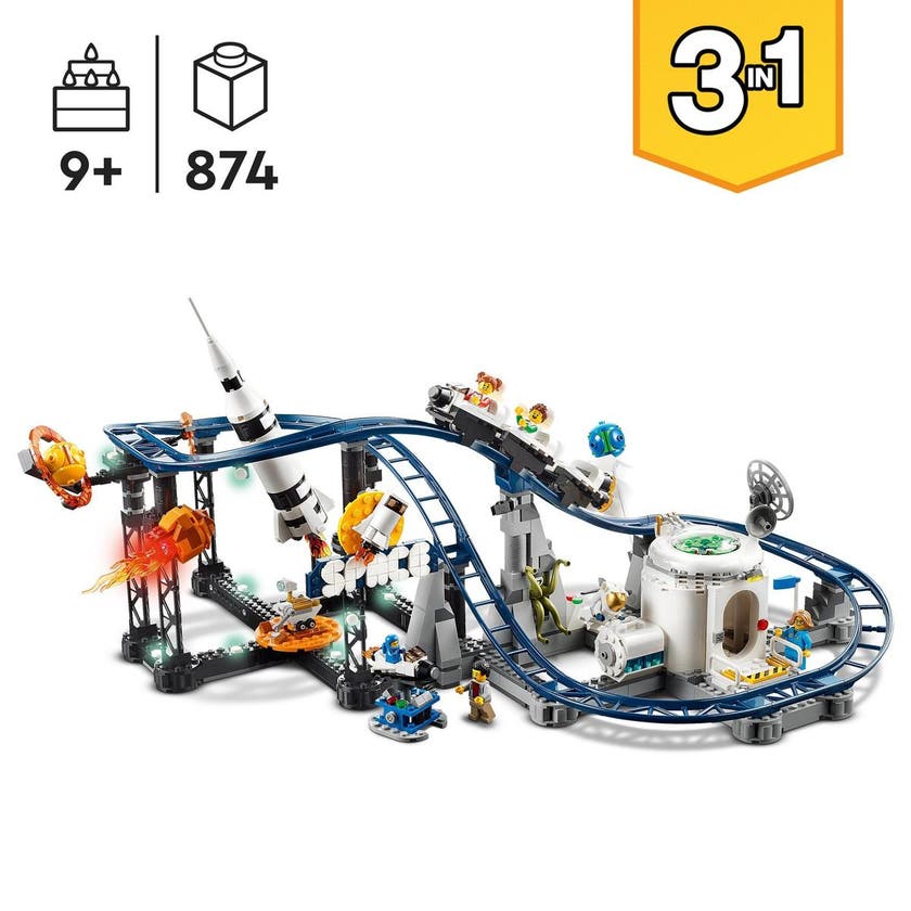 LEGO Creator 31142, Berg-og-dal-bane med romtema