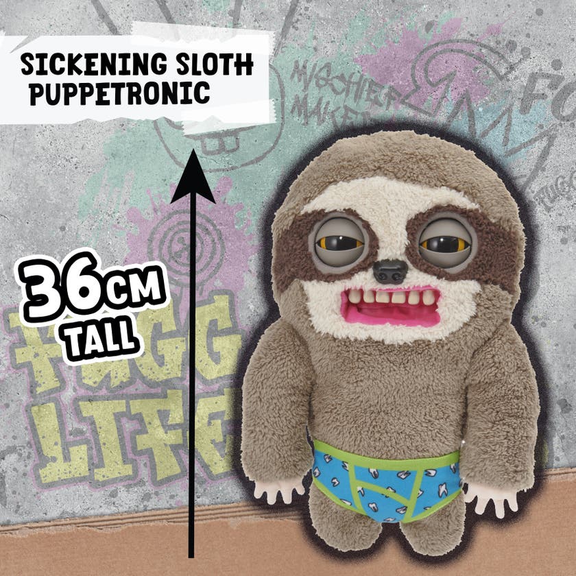 Fugglers Sickening Sloth Deluxe Puppetronic Kosedyr