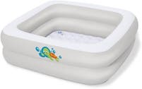 Oppblåsbar babypool 86x86 cm med quiltad bunn – Bestway Scrub-A-Dub