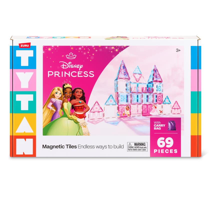 TYTAN Disney Prinsesseslott Magnetiske byggeplater, 69 deler