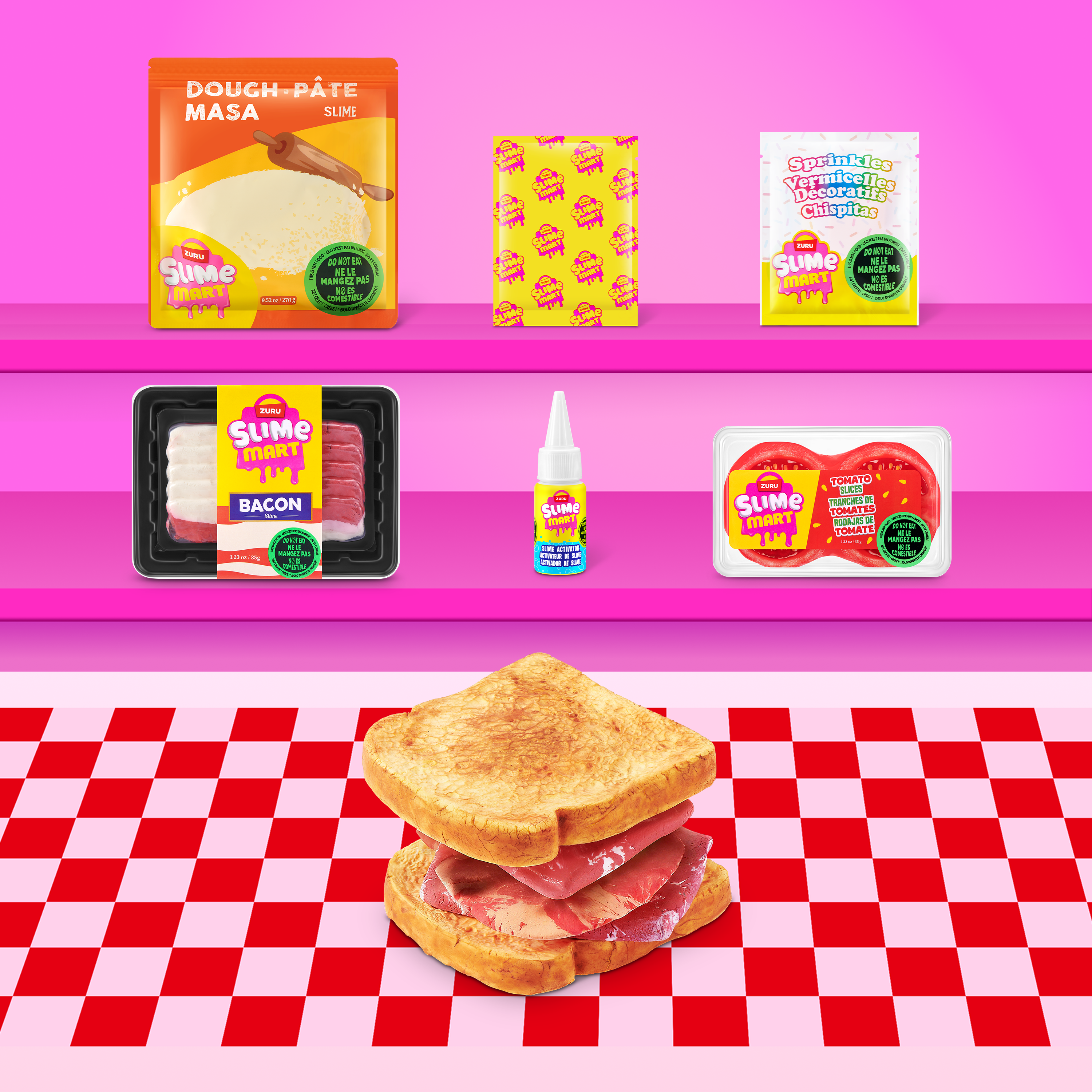 Slime mart – lag realistisk mat av slime