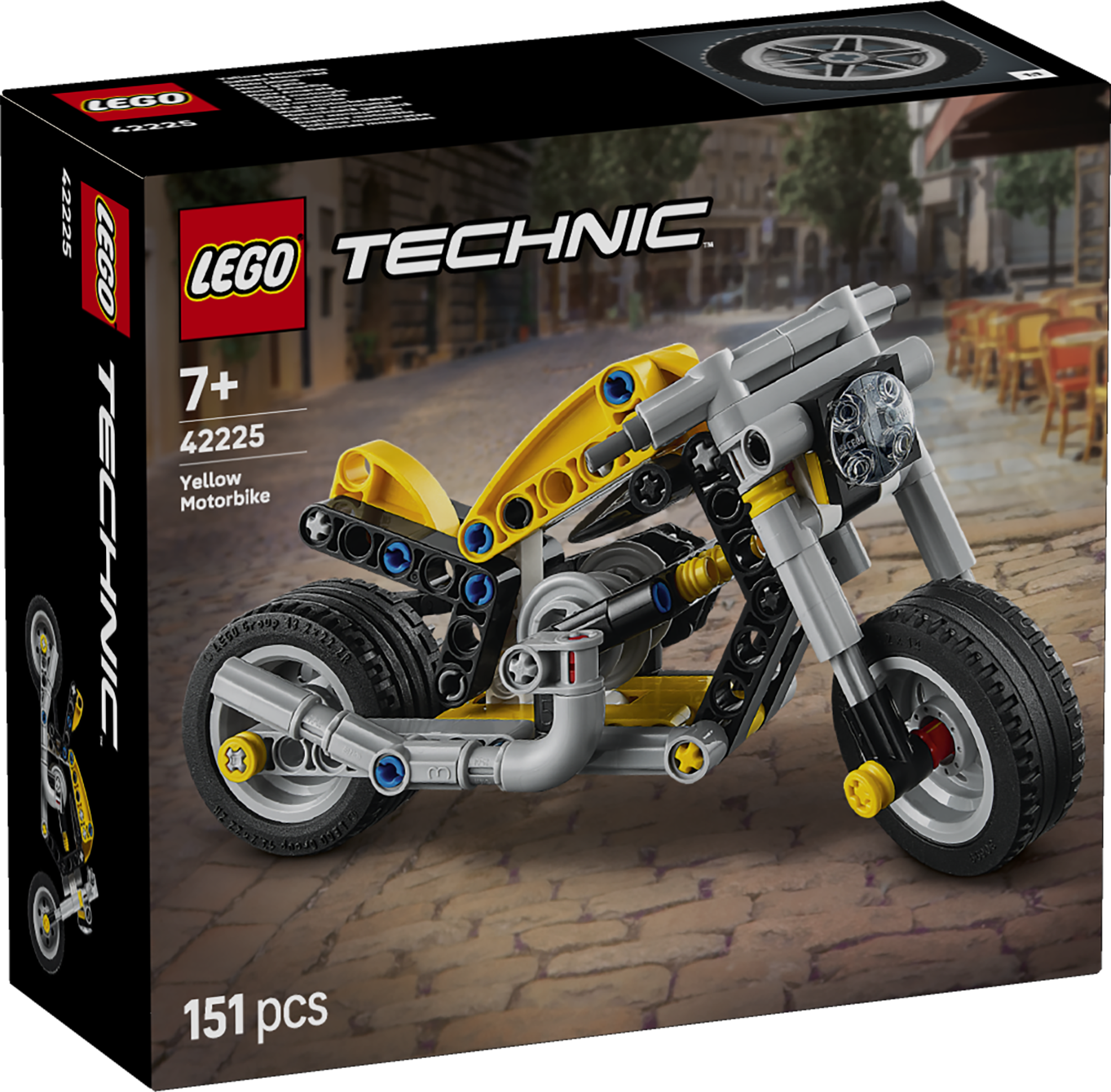 LEGO® Technic Gul motorsykkel, lekebyggesett 42225