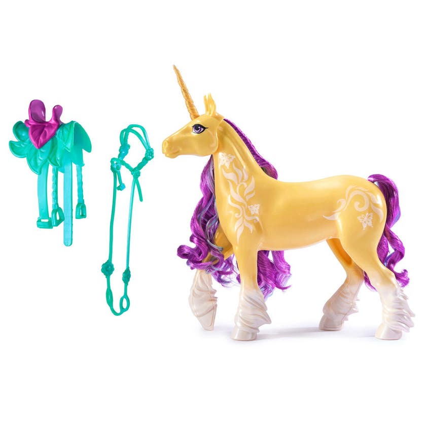 Unicorn Academy, Motedukke Unicorn 28 Cm, Leaf
