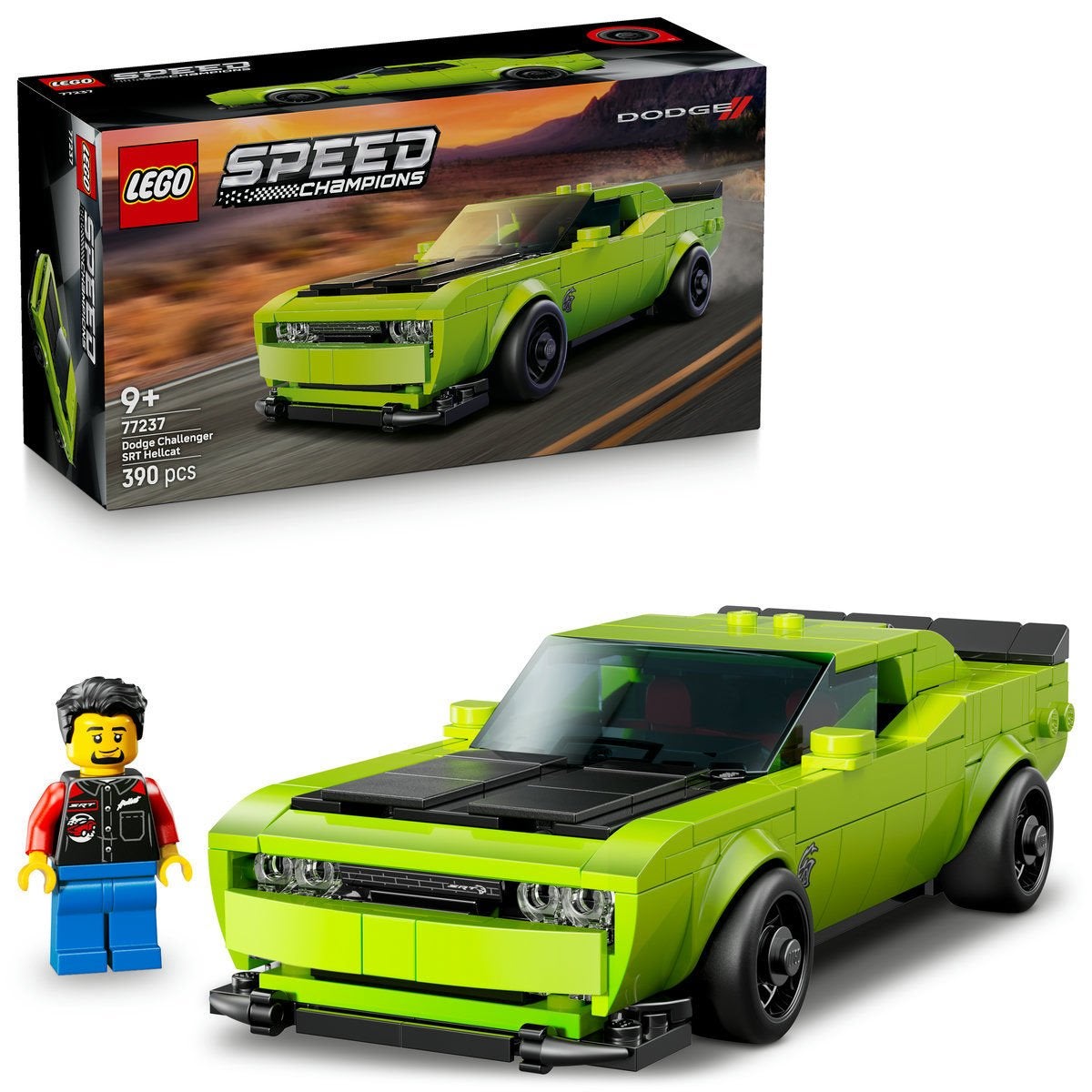 LEGO Speed Champions 77237, Dodge Challenger SRT Hellcat sportsbil