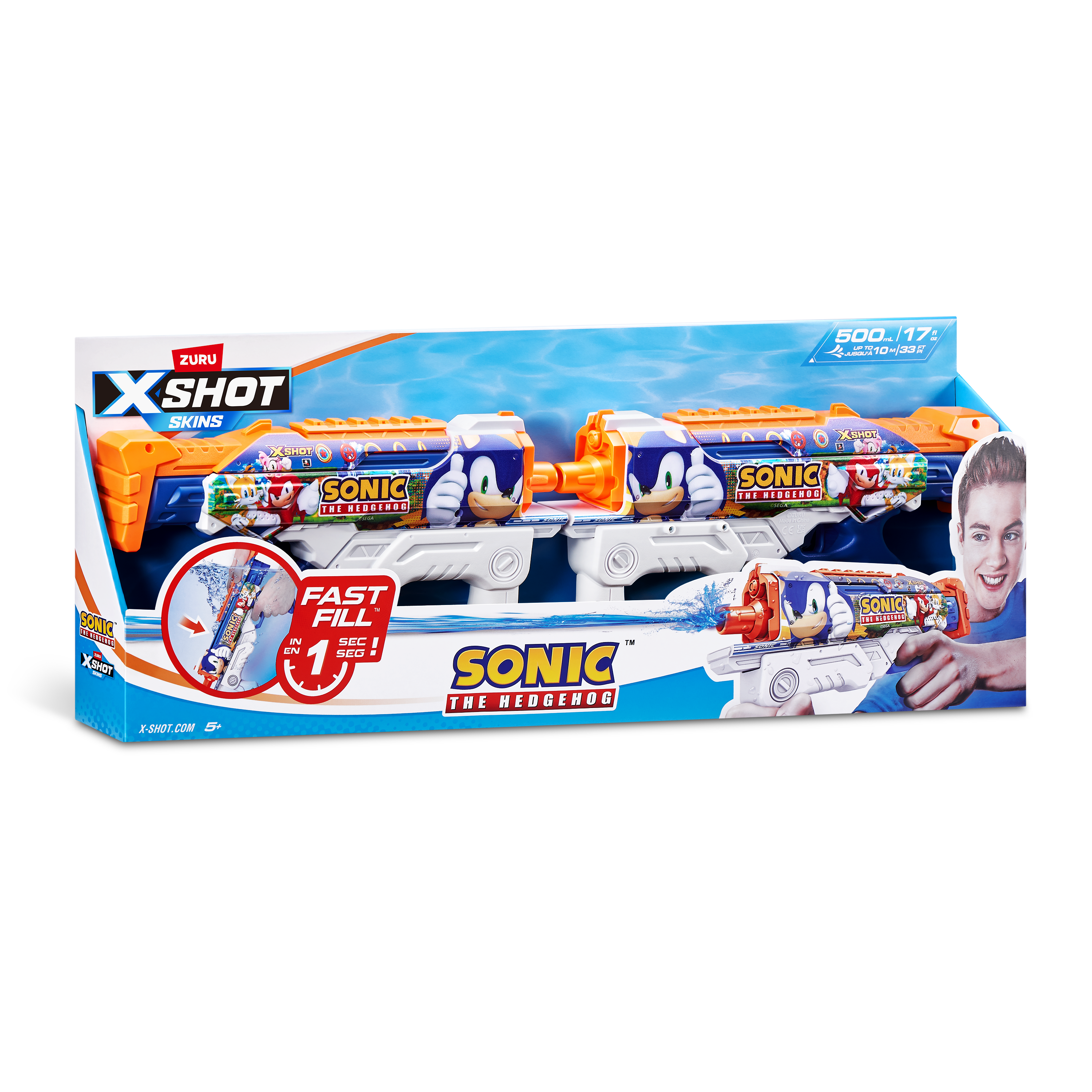 XSHOT Water RASK PÅFYLLING SKALLER Sonic 2-pakning