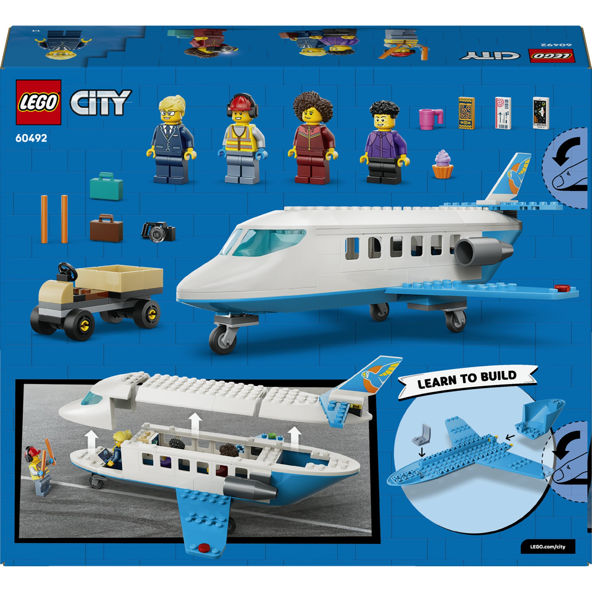 LEGO® City Passasjerfly. Byggelekesett 60367