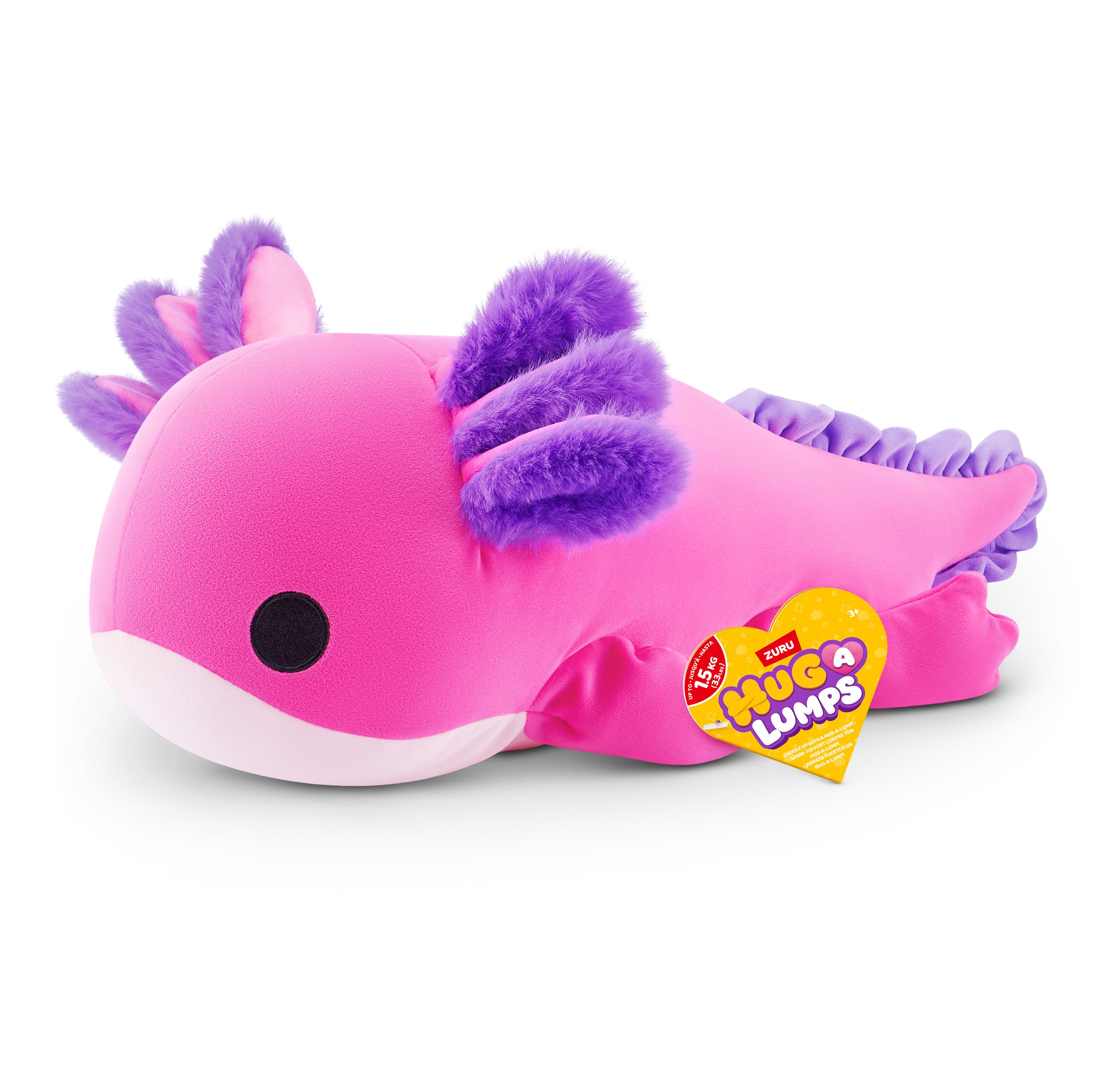 Hug-A-Lumps Axolotl Medium Ally - Viktet kosedyr