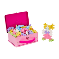 Plus-Plus BIG 3D Byggesett 70 deler i metallboks (Pastell)