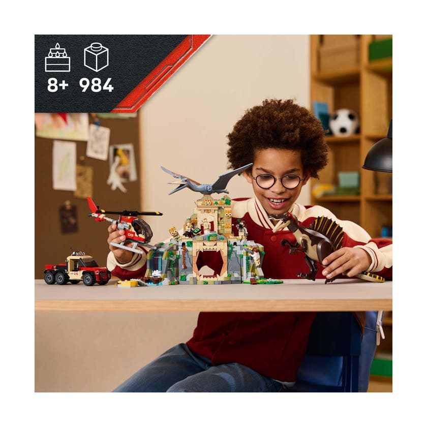 LEGO Jurassic World 76976, Flyoppdrag med spinosaurus og quetzalcoatlus