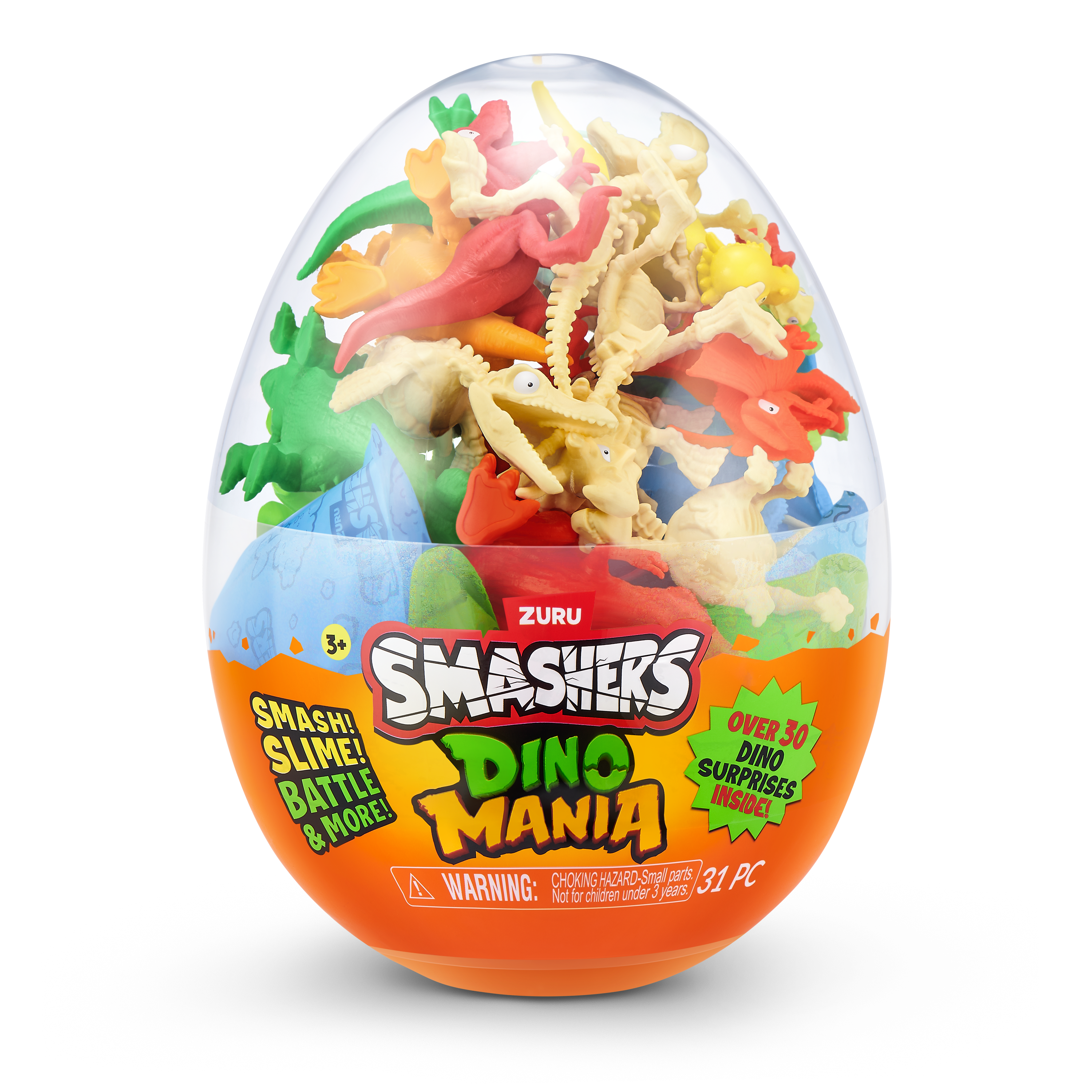 Smashers Dino Mania Stort egg