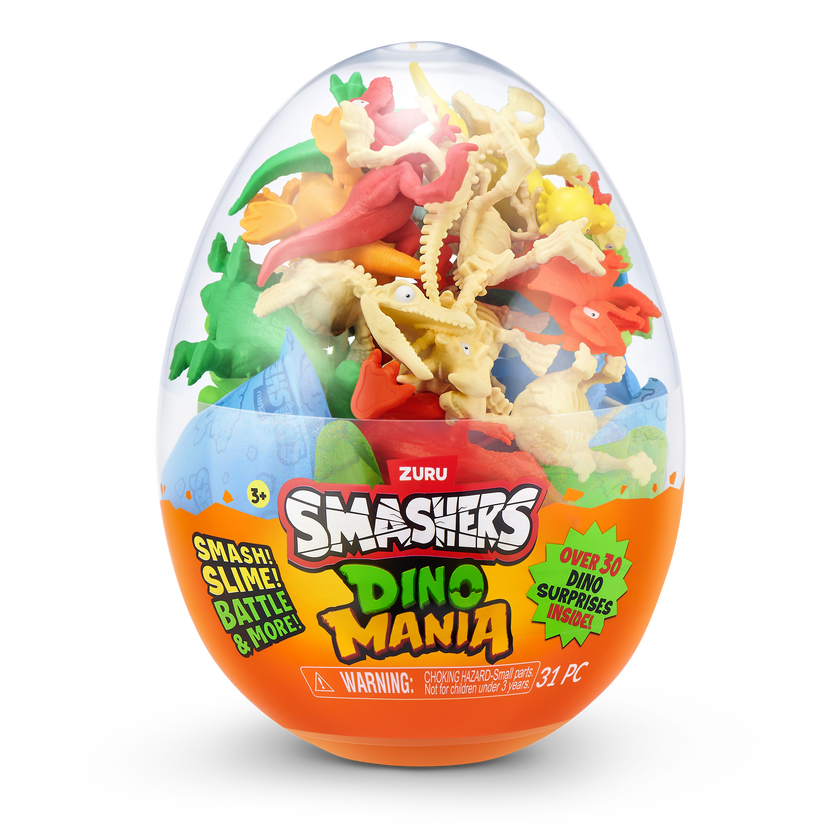Smashers Dino Mania Stort egg