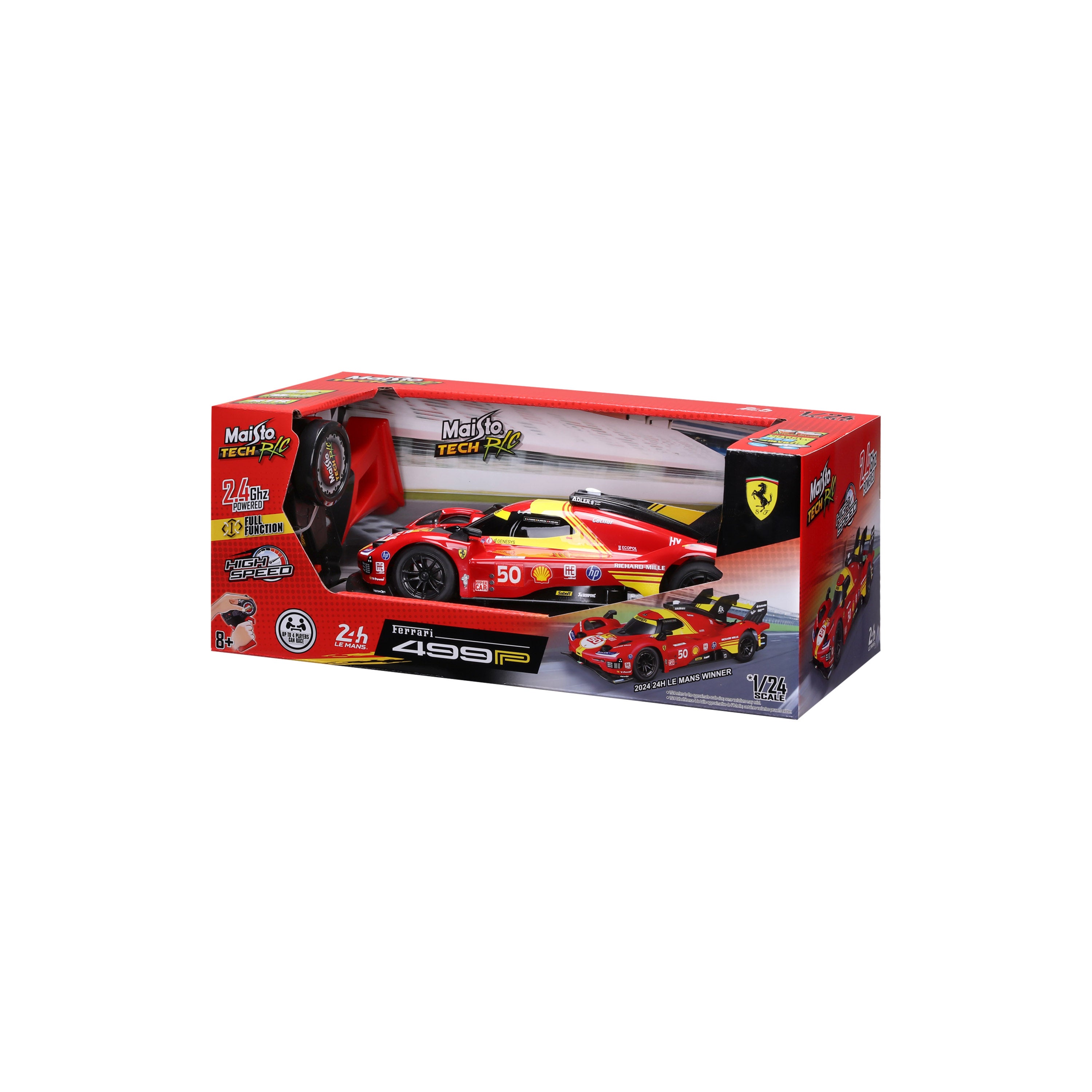 Ferrari 499P fjernstyrt Le Mans-mester 1:24