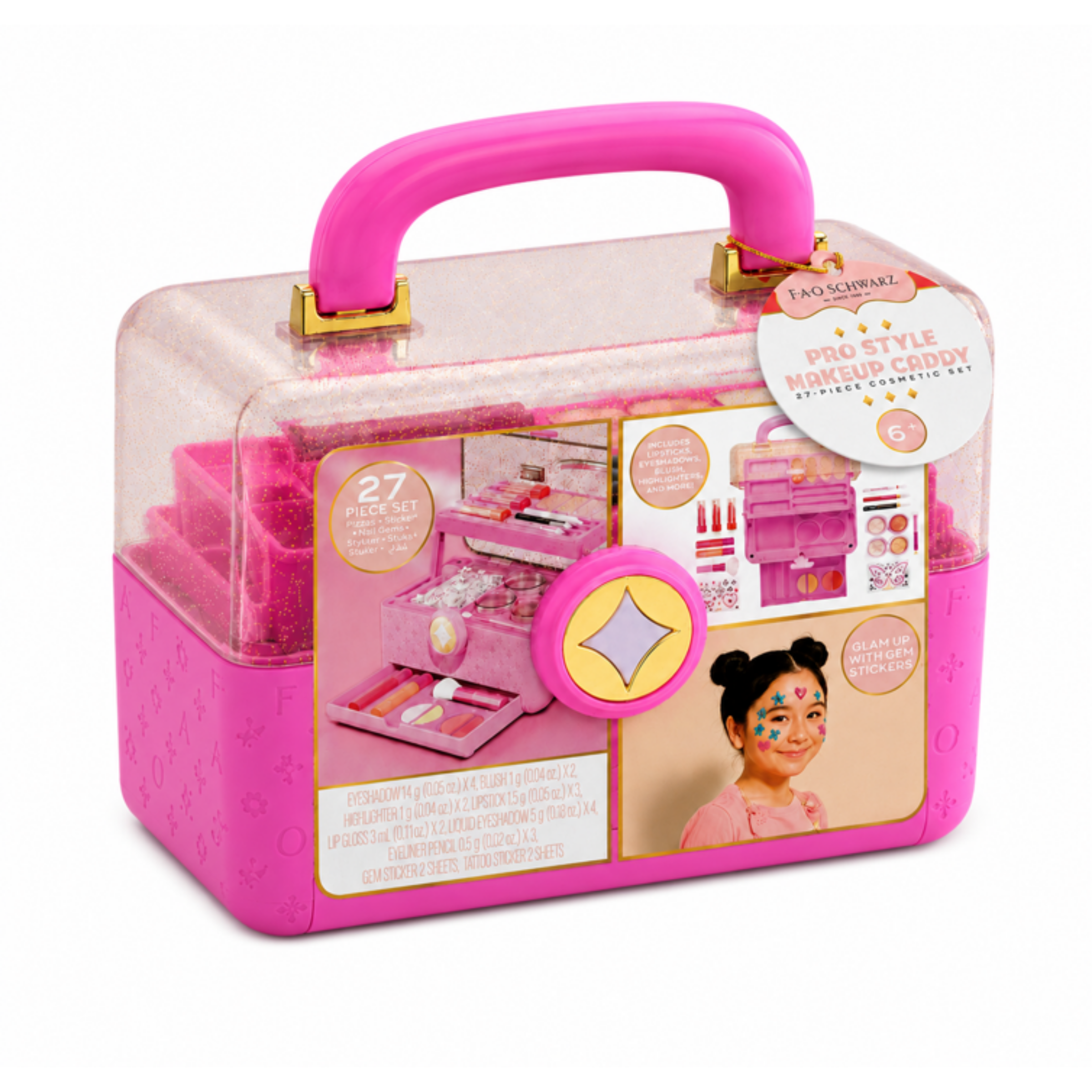 FAO SCHWARZ Makeup Caddy 27-delts sminkesett