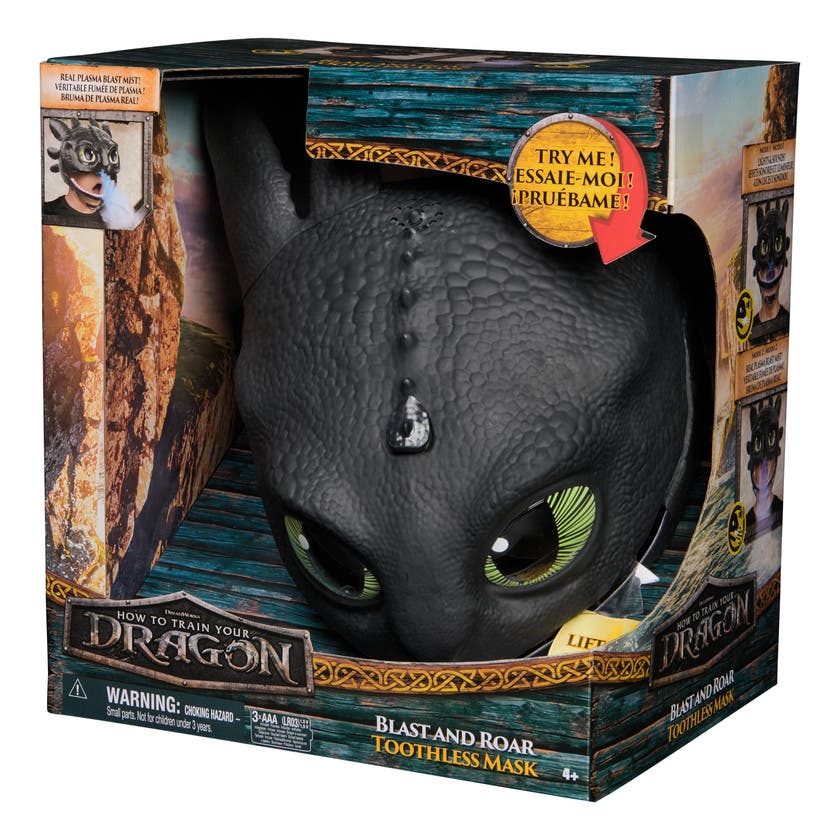 Dragons Movie Bland And Roar Toothless Maske