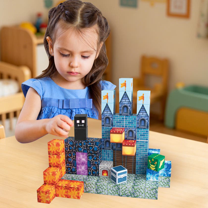 Mag&Play Building Cubes 80 magnetiske kuber