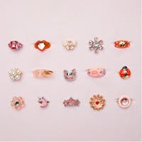 FAO Schwarz Glam Rings Set - 15 fargrike ringer