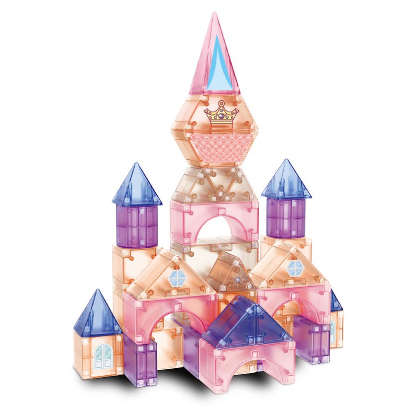 Mag&Play magnetiske byggeklosser 66 stk rosa