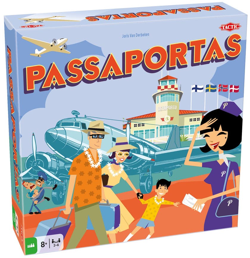 Passportas Handlingsfylt brettspill for hele familien