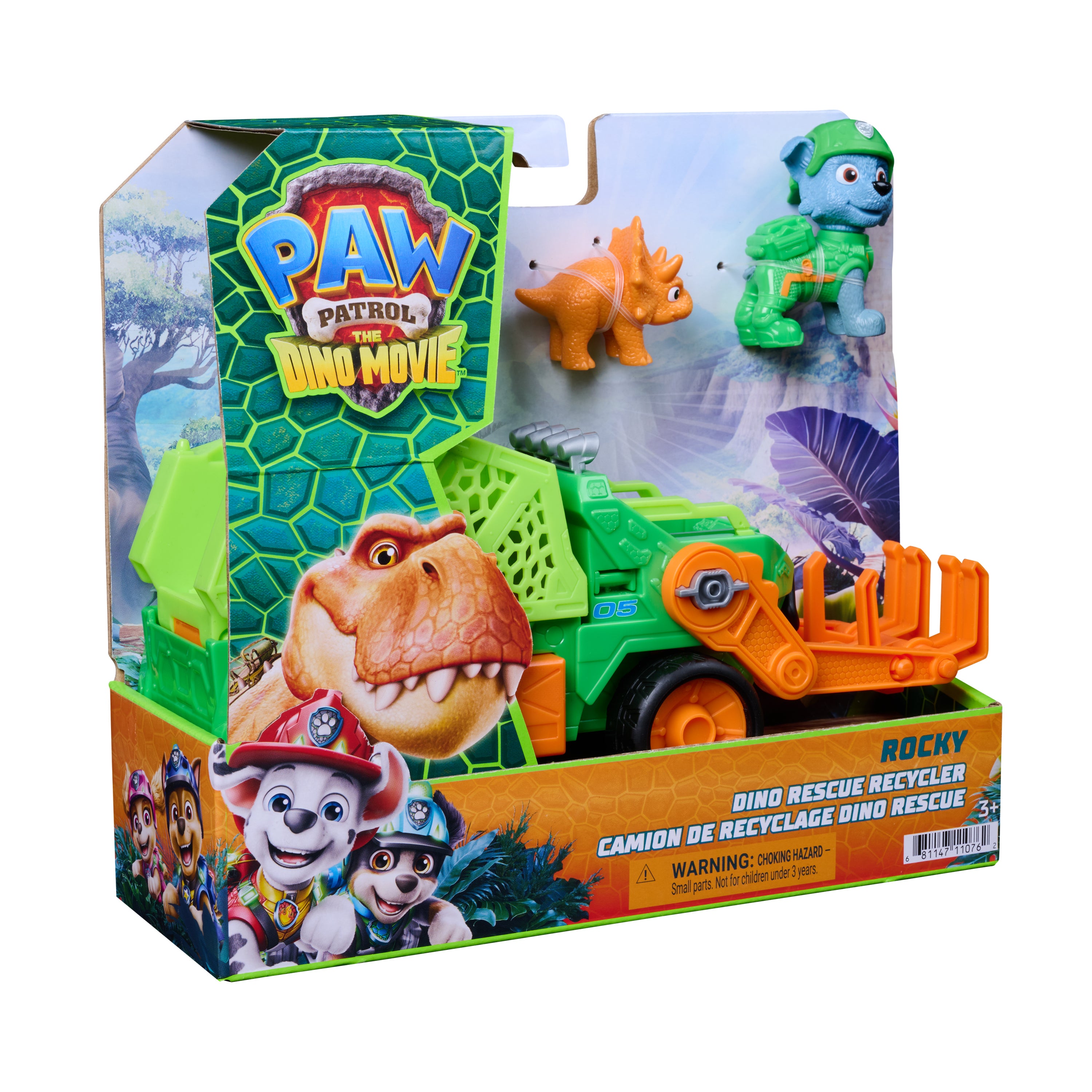 Paw Patrol Dino Rescue-kjøretøy Rocky