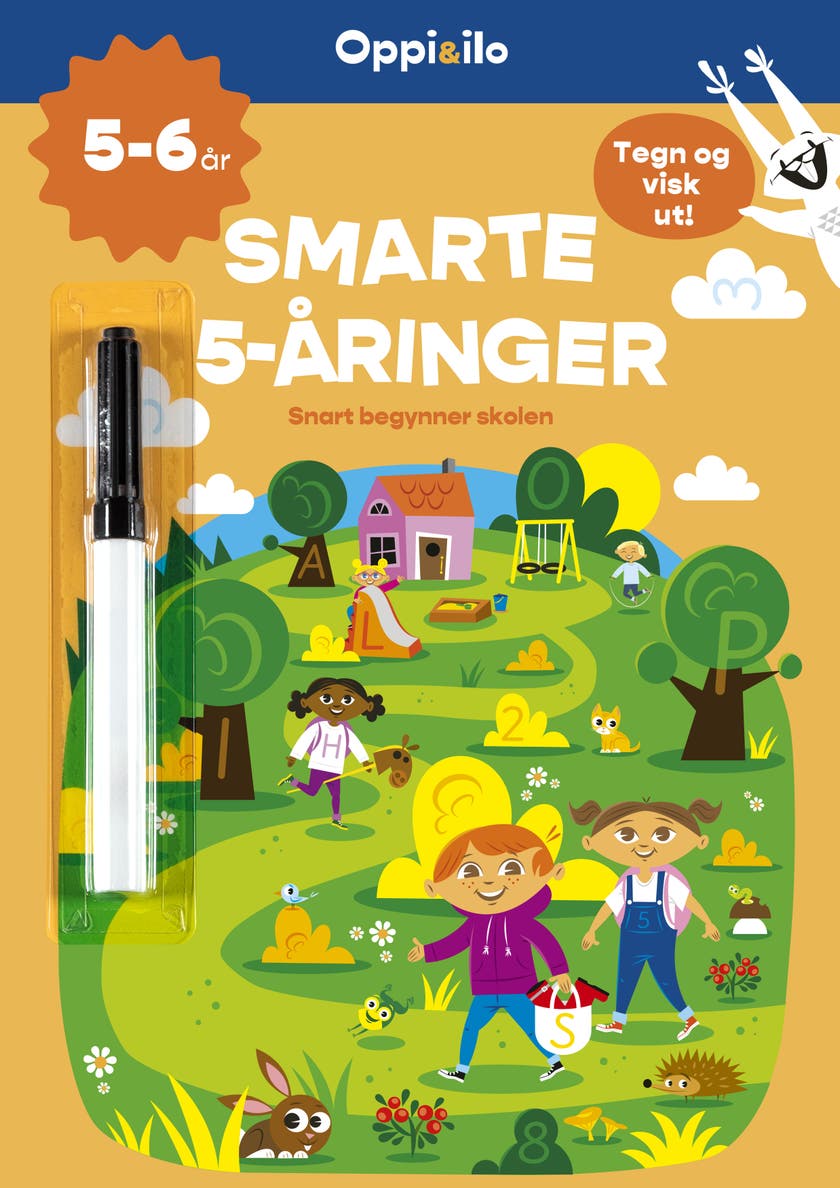 Smarte 5-åringer – aktivitetsbok 5–6 år NO