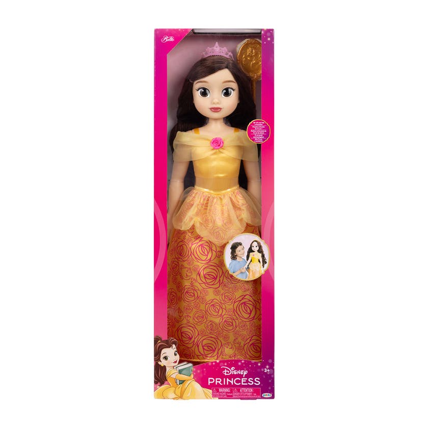 Disney Playtime Belle-dukke 71 cm med børste