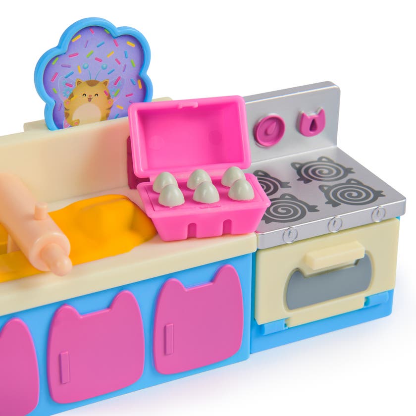 Gabby's Dollhouse Cakey Cat Fairy Kitchen lekesett