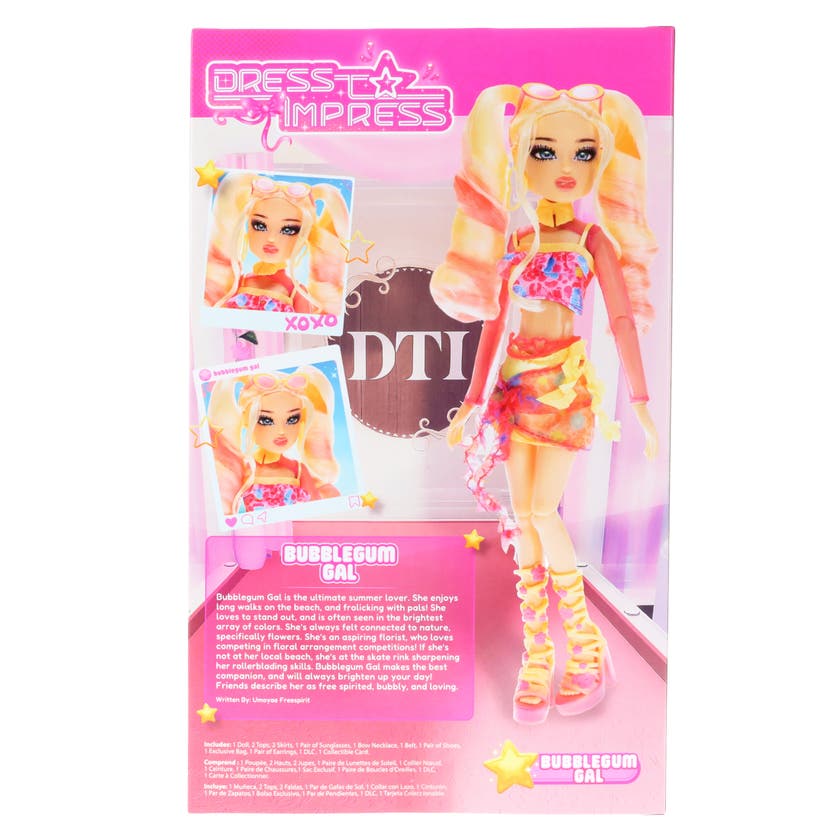 Bubble Gum Gal Modedukke - Dress To Impress