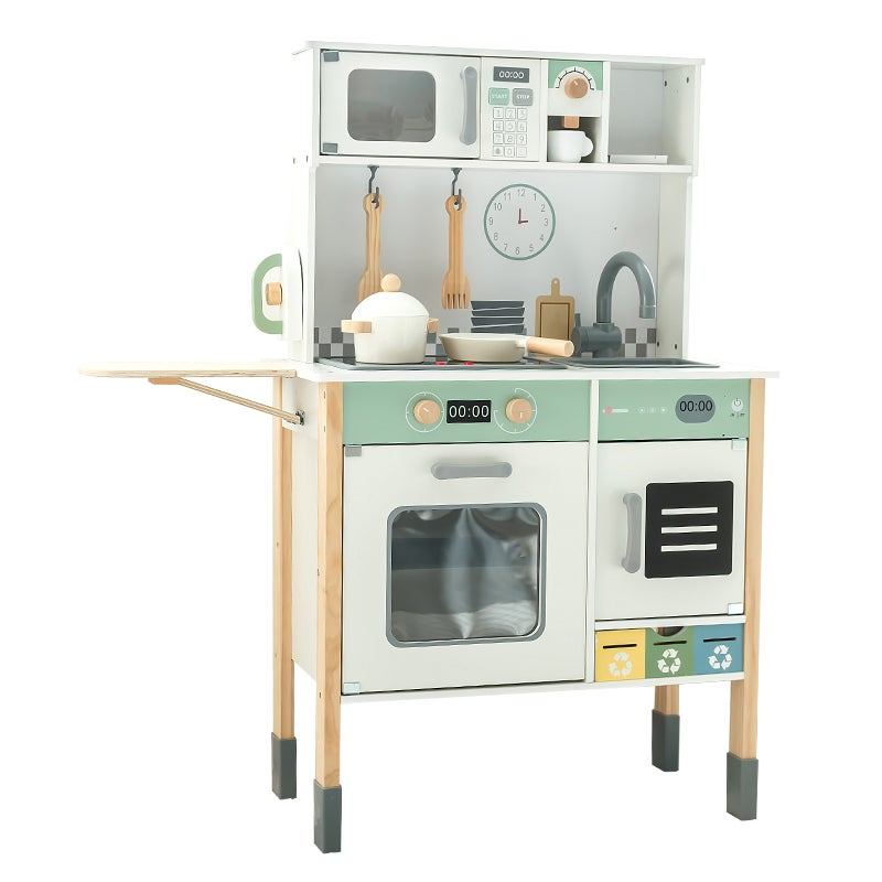 NAP - Kjøkken i tre, hvit og grønt