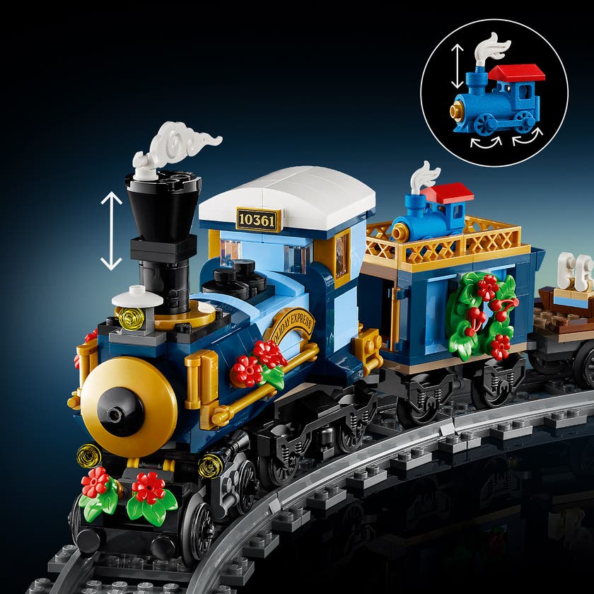 LEGO® Icons Juleekspressen. Byggbart tog for voksne 10361