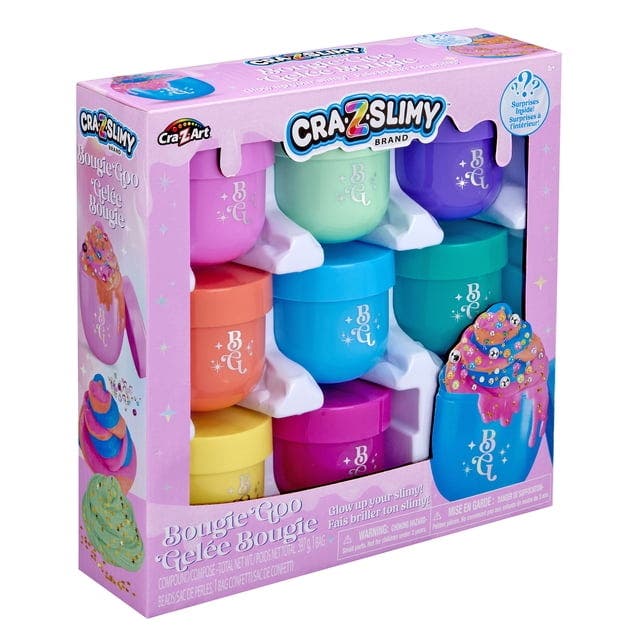 Cra-Z-Slimy Bougie Goo Value Set – eksklusivt slimesett med 8 deler