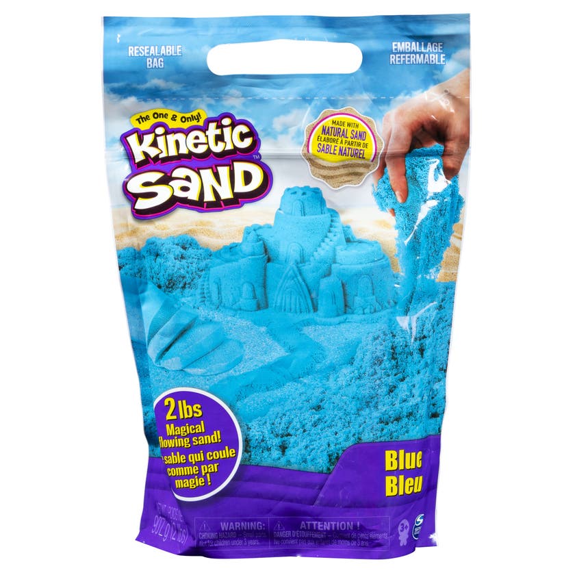 Kinetisk sand fargepose blå