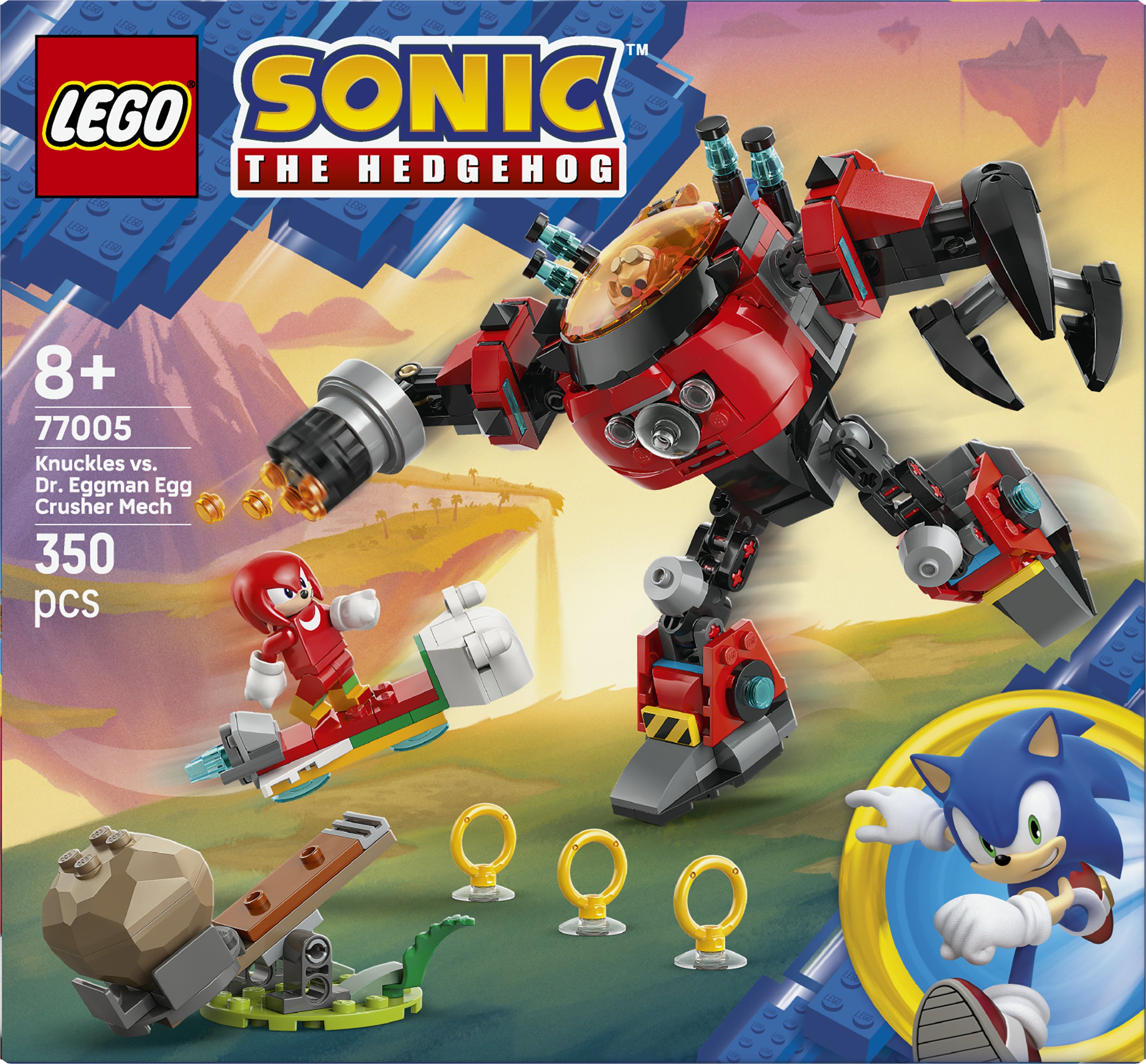 LEGO Sonic the Hedgehog™ 77005, Knuckles mot Dr. Eggmans Egg Crusher-robot