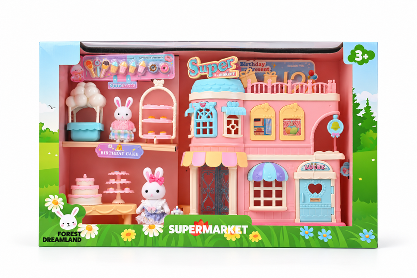 Forest Dreamland Supermarket-sett 18 deler