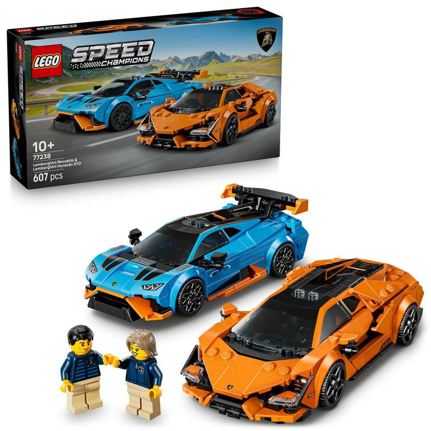 LEGO Speed Champions 77238, Lamborghini Revuelto & Huracán STO