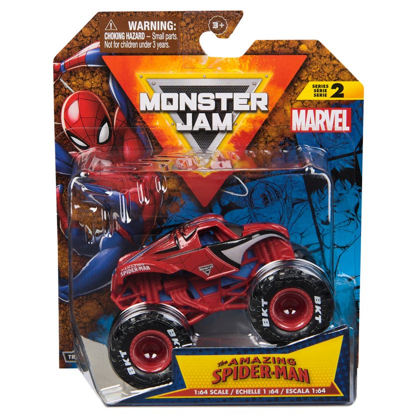 Monster Jam 1:64 Marvel Enkeltpakke - Spider Man