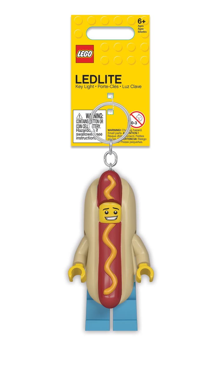 HOT DOG MAN Nøkkellykt: nøkkelring med LED-lys