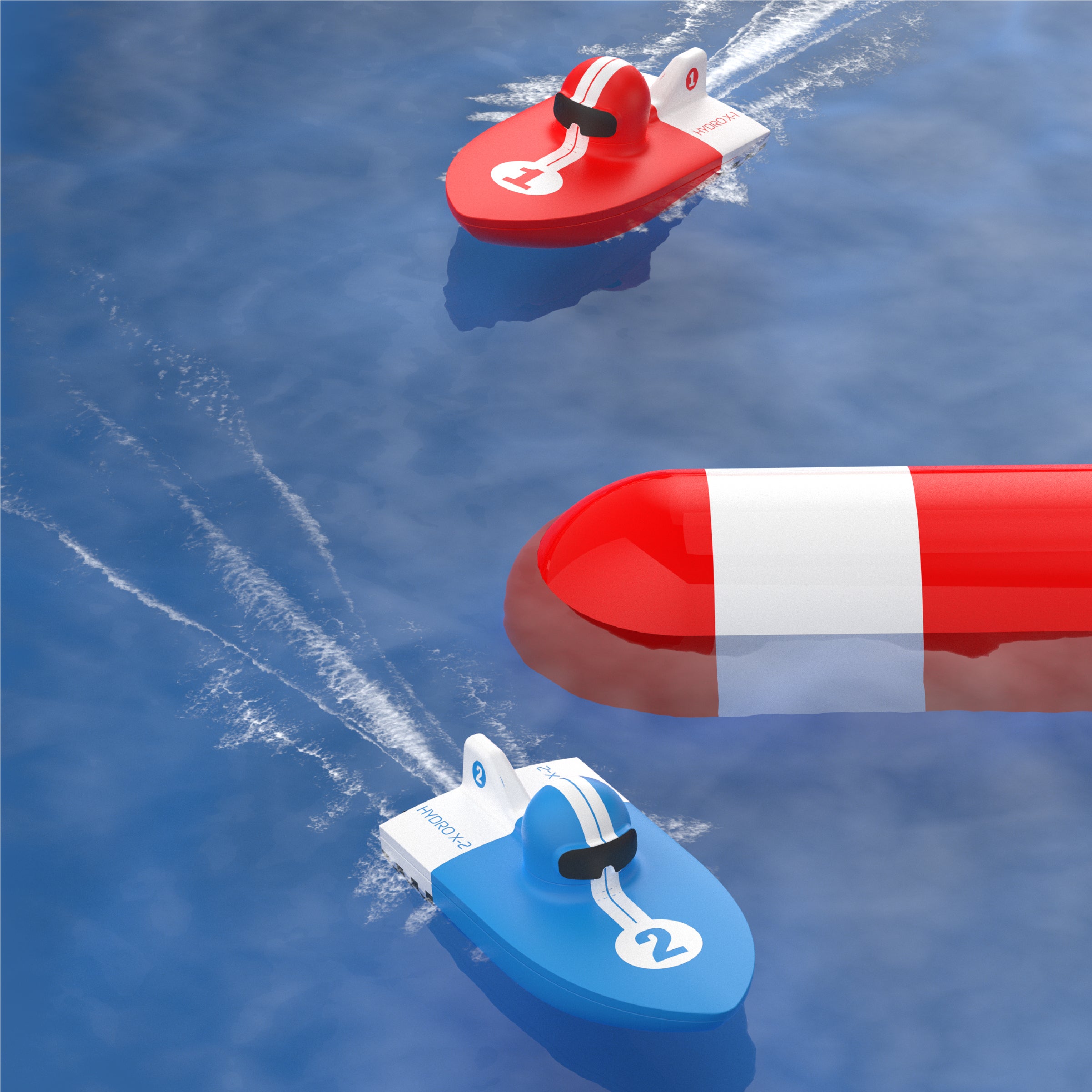 Sharper Image RC Hydro Park Racers med oppblåsbar pool