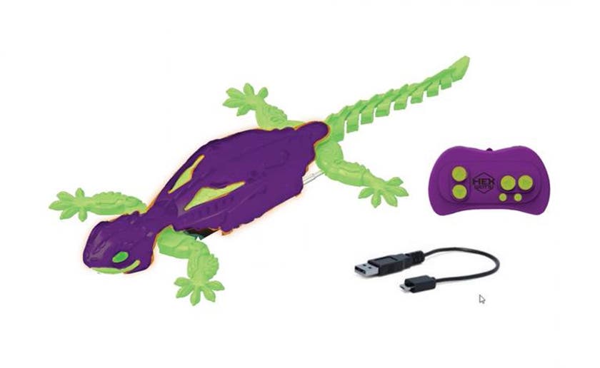 Hex Bots Wall Crawler Gecko Glow in The Dark