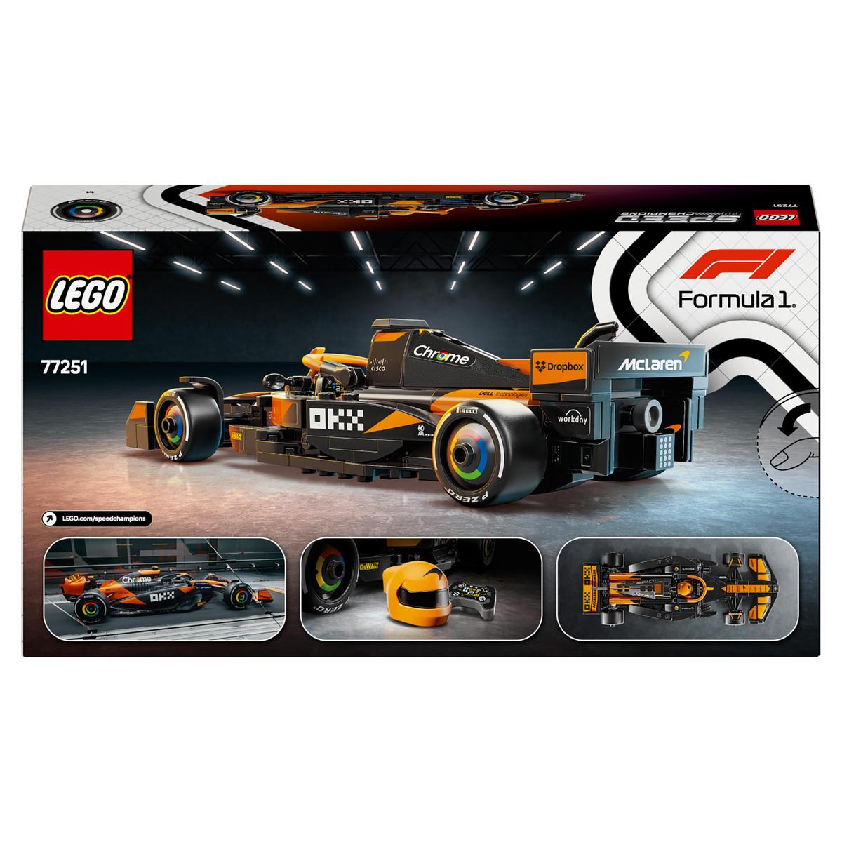 LEGO Speed Champions 77251, McLaren F1® Team MCL38 Racebil