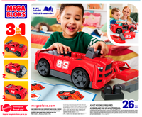 MEGA BLOKS Build & Go Race Car 26 deler