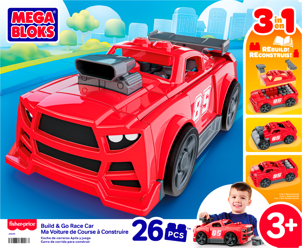 MEGA BLOKS Build & Go Race Car 26 deler