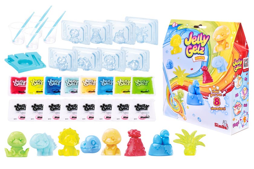 Jelly Gelz Dinos - Dinosaur-formingsett