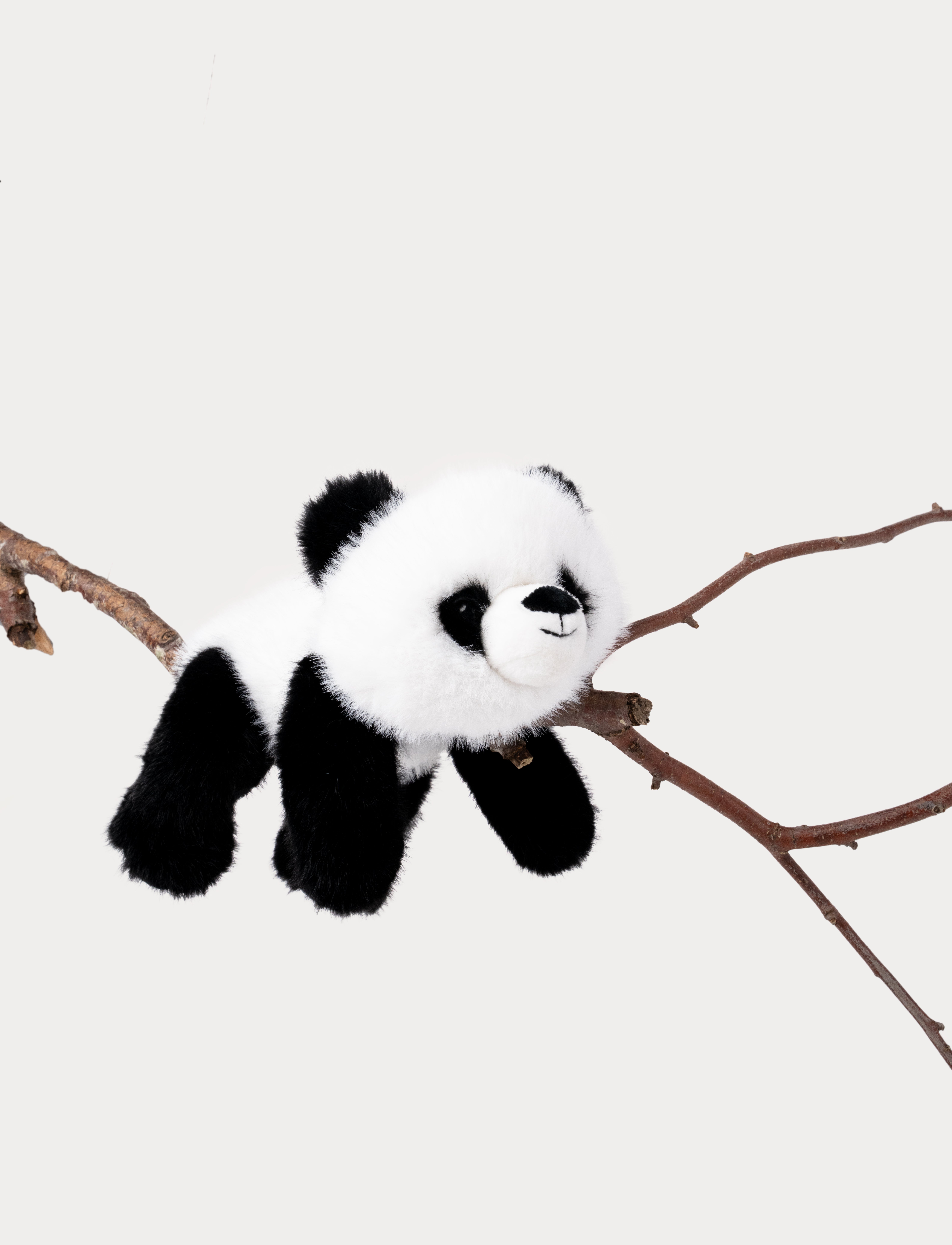 Teddykompaniet - Liggende Panda Svart/Hvit