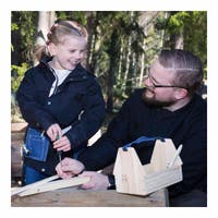 Snekkerkasse med verktøy